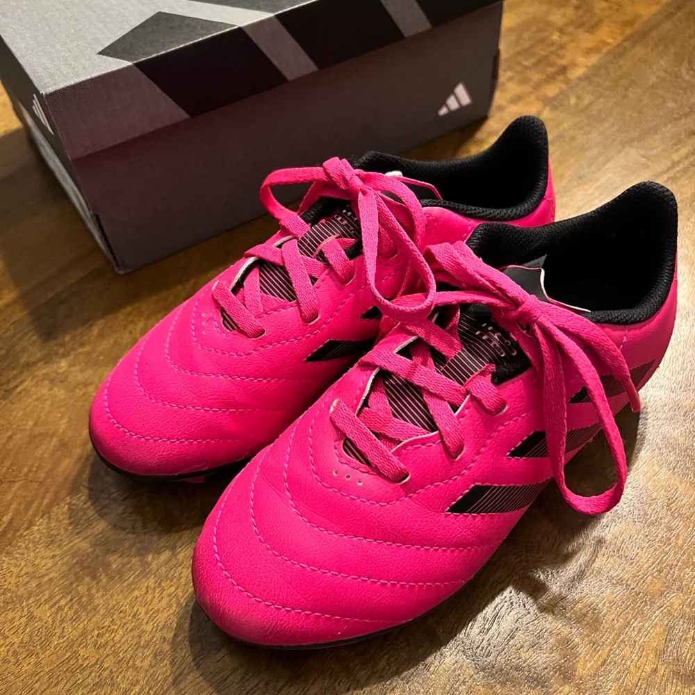 Adidas Soccer Cleats Goletto Pink and Black Size 13.5